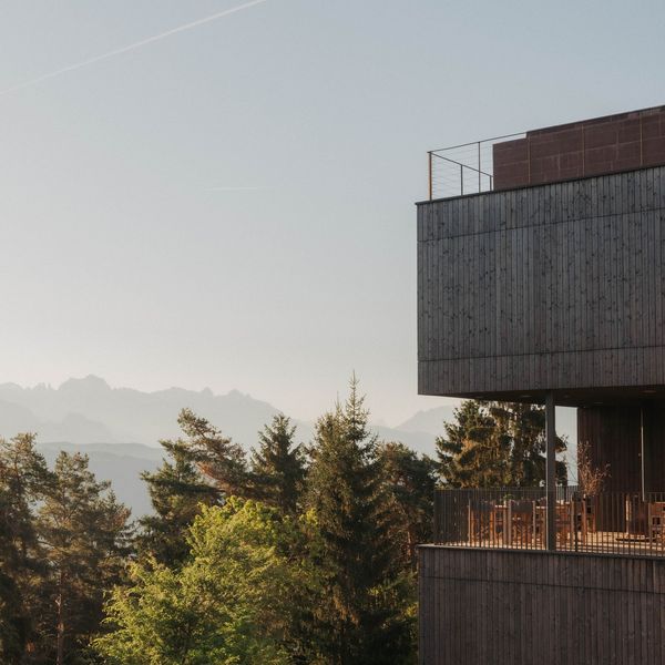 Designed from the Dolomite landscape itself. Local larch, red porphyry and natural materials shape...